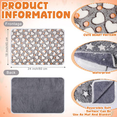 Clysee self warming cat pad star-pattern print adds pet-friendly appeal while keeping warmth.