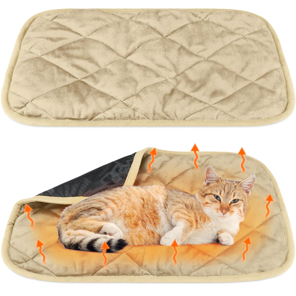 Clysee self-warming pet pad top view showing cozy heat-retaining surface for naps