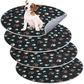 Clysee whelping pad round 32in dark gray for kennel comfort and washable reuse.