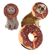 Cneo Recovery Donut Collar side view brown large, soft protection after surgery