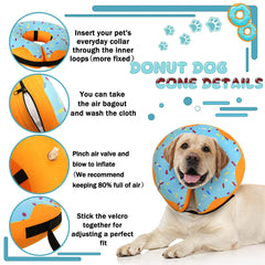 Cneo Recovery Donut Collar washable outer shell simplifies cleaning after wear.