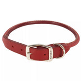 Coastal Circle T Oak Round Collar front view shows soft leather for sensitive skin