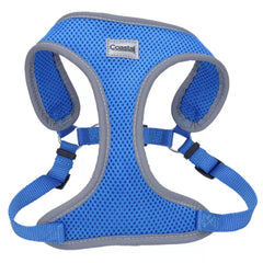 Coastal Pet Comfort Soft Wrap Harness front view highlights breathable cooling mesh for hot days.