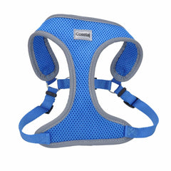 Coastal Pet Comfort Soft Wrap harness on a dog in blue lagoon for daily walks with comfortable support