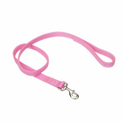Coastal Pet double-ply leash with bolt snap attachment in pink bright for secure outdoor walks.