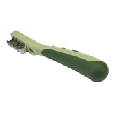Coastal Pet Safari Dematting Comb closeup of stainless steel teeth for easy detangling
