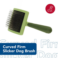Coastal Safari curved design helps reach along a dog's contours for efficient detangling