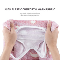 COCHPR dog pajamas pink polar fleece warmth for cozy wear