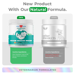Coco and Luna serving scoop demonstrates easy daily dosage for cats.