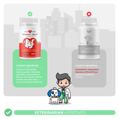 Coco and Luna cranberry dog UTI support bottle with label emphasis on natural defense