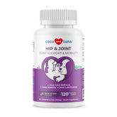 Coco and Luna dog joint supplement bottle supports mobility.