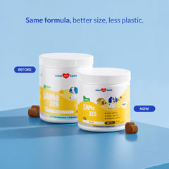 Coco and Luna Same for Dogs soft chews close-up texture showing chew-friendly consistency