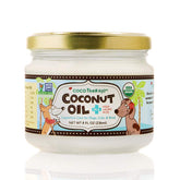 CocoTherapy organic virgin coconut oil dog bottle pour supports healthy energy and nutrition
