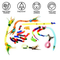 Coivnl spring coil toy promotes active indoor exercise and chasing fun