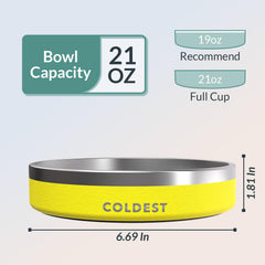 Coldest Dog Bowl rust-proof stainless steel keeps up with daily use.