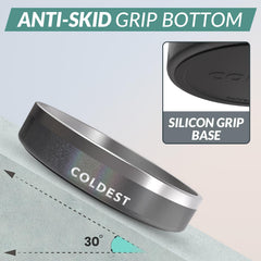 The Coldest Water coldest-dog-bowl anti-slip-base demonstrates secure feeding for mess-free meals.