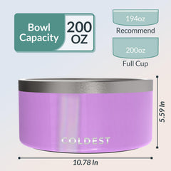 The Coldest Dog Bowl spill-proof-design demonstrates spill-free meals.