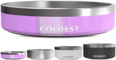 The Coldest Water Coldest Dog Bowl triple-wall insulation close-up shows durable, chew-resistant design