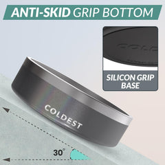 Coldest Water dog bowl with anti-slip base prevents spills during playful meals
