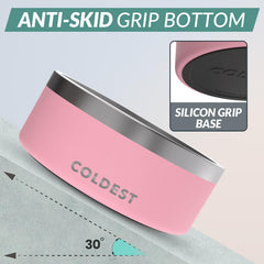 Coldest Water dog bowl with anti-slip base reduces spills during home feeding routines.