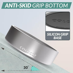 The Coldest Water dog bowl with non-slip base for spill-free meals.