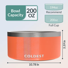 The Coldest Water spill-proof design prevents leaks for cleaner floors and feeding areas.