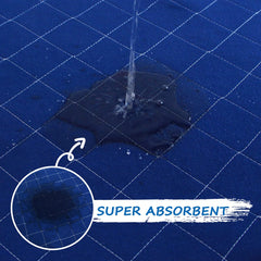 Coldwind Washable Pee Pad Round 48x48 anti-slip bottom keeps pad in place.
