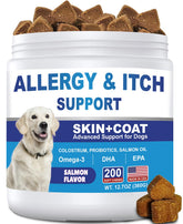 ColEaze Dog Allergy Chews bottle front highlighting packaging for easy relief
