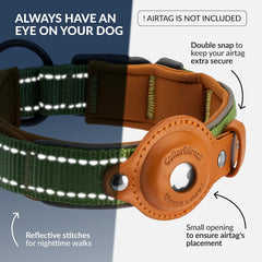 CollarDirect AirTag con anillo de enganche robusto para la correa.