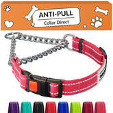 CollarDirect Martingale reflectante para perros, ideal para mayor visibilidad nocturna.