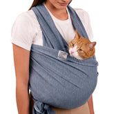 CollarDirect dog sling carrier gray large on shoulder for hands-free adventures
