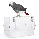 Colorday large bird bath cage-mount view for easy cage attachment