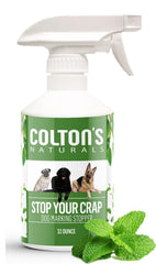 Colton's Naturals Train Your Pet spray bottle for indoor training and consistent cues.
