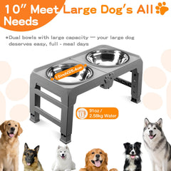 COMESOON anti-slip-pads-and-locking-buckles keep bowls secure during feeds.