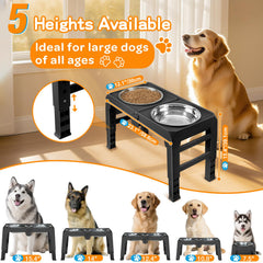COMESOON anti-slip pads and paw buckles keep the stand stable during meals.