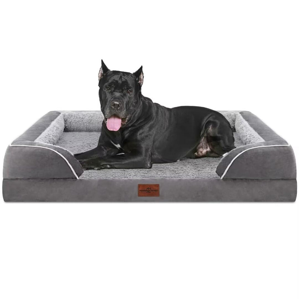 Comfort Expression orthopedic bed XXL with egg crate foam closeup showing joint-supporting design for large dogs