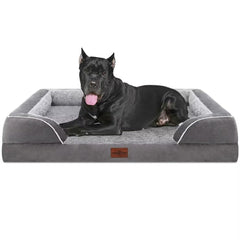 Comfort Expression orthopedic bed XXL with egg crate foam closeup showing joint-supporting design for large dogs
