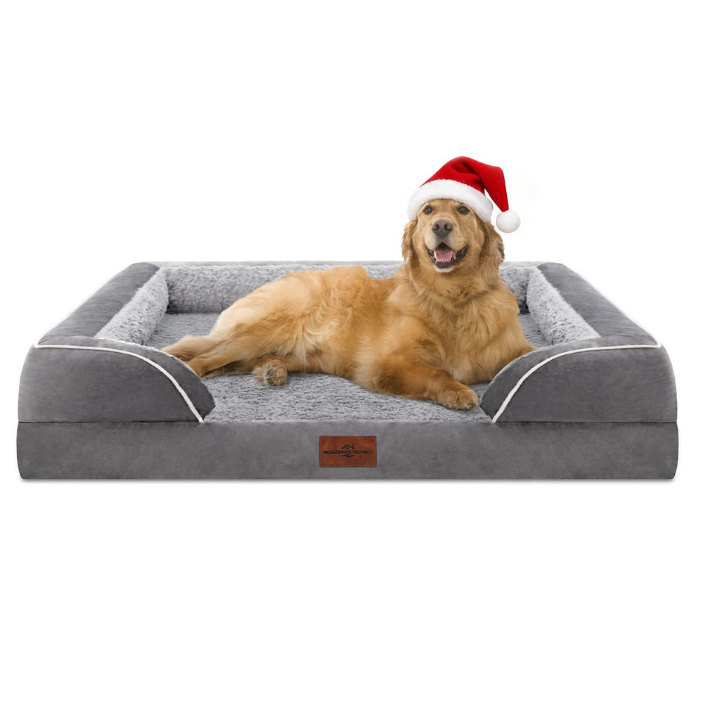 Comfort Expression orthopedic dog bed 42x30 top view showing spacious sleeping area