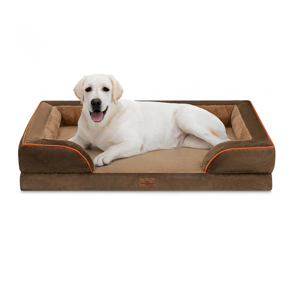 Comfort Expression orthopedic dog bed 45x35 front view showing roomy space for large dogs
