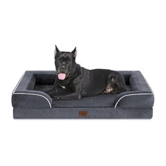 Comfort Expression orthopedic dog bed 53x42-setup shows secure space for XXL dogs.