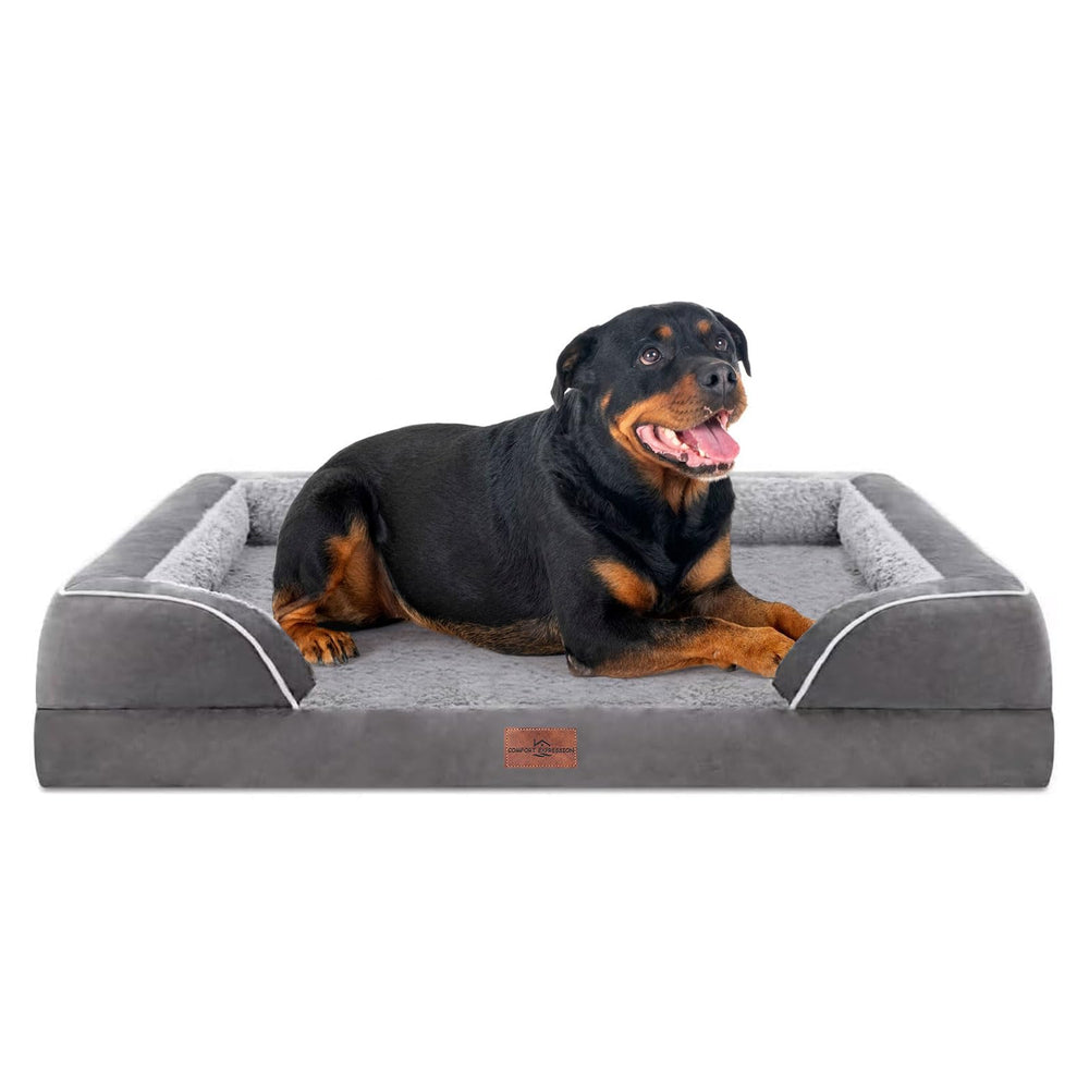 Comfort Expression orthopedic dog bed close-up showing egg crate foam and joint support