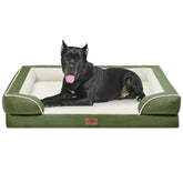 Comfort Expression orthopedic dog bed front view, ample space for extra large dogs.
