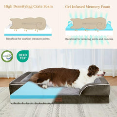 Comfort Expression bed with gel memory foam offers cooling, comfortable naps.