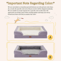 Comfort Expression orthopedic dog bed side view highlights wraparound security.