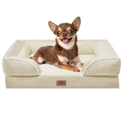 Comfort Expression orthopedic dog bed outer view with secure wrap for small dogs
