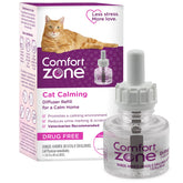 Comfort Zone cat calming diffuser-refill setup in living room for calmer space