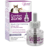 Comfort Zone multi-cat refill shows 30-day calming in a room.