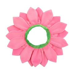 ComfyCamper dog pink flower neckpiece collar easy-to-put-on for seasonal looks.
