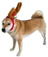 ComfyCamper Reindeer Antler Headband closeup with plush antlers for cozy cosplay