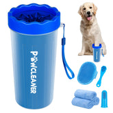 Comotech large paw cleaner shows paw inside cup for quick mud removal after hikes.